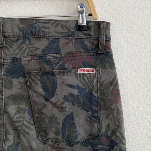 Hudson Jeans Krista Printed Super Skinny Bramble Green Jeans Pants Size 29 - Picture 11 of 14